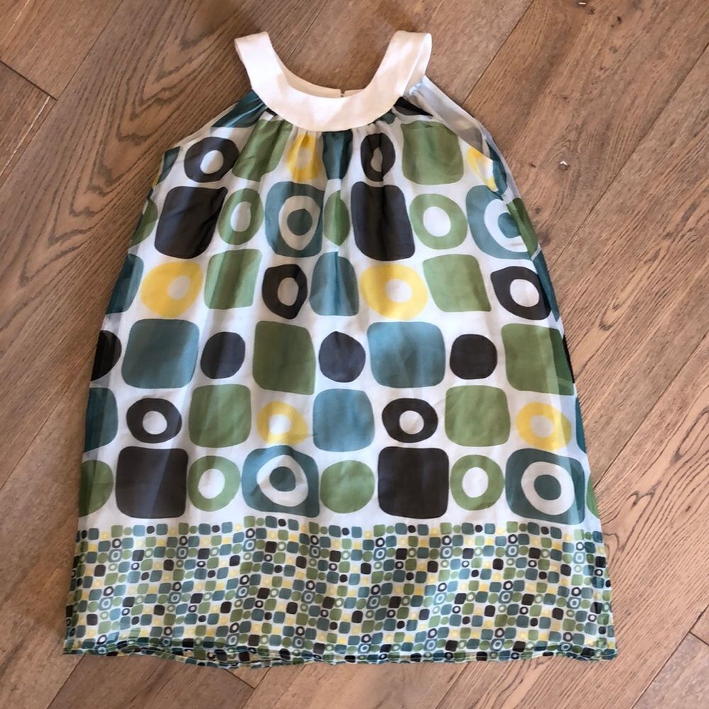 Isabella & Chloe Geometric Print Sleeveless Flowy Dress, Girls 8